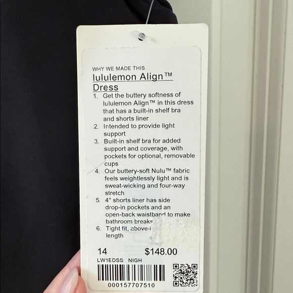 Lululemon Athletica Black Align Dress - Picture 2 of 5